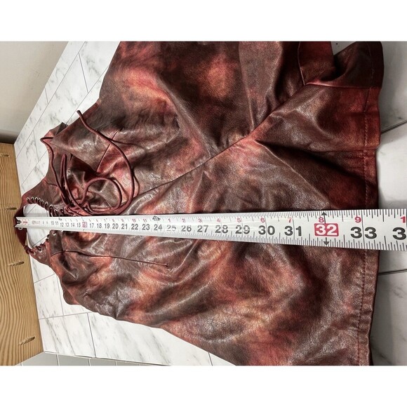 New Fashion Nova Womens Ready For Love Wash Faux Leather Romper Sz Large - Picture 12 of 14